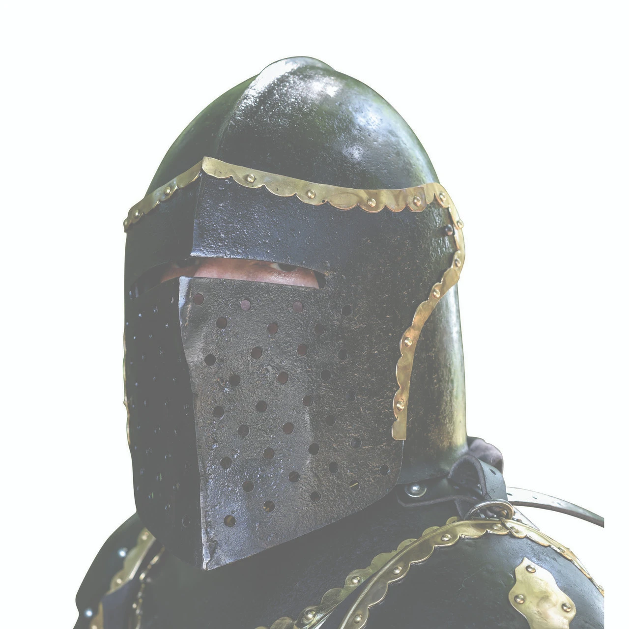 Armory Replicas The Cursed Black Knight Functional Medieval Helmet Armor 6 Armory Replicas The Cursed Black Knight Functional Medieval Helmet Armor - Image 6