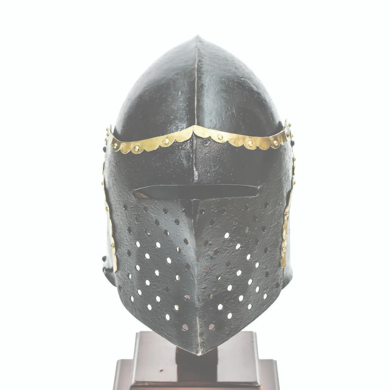 Armory Replicas The Cursed Black Knight Functional Medieval Helmet Armor 2 Armory Replicas The Cursed Black Knight Functional Medieval Helmet Armor - Image 2