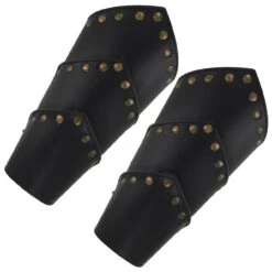 Handmade Leather Arena Of Death Bracer Set 7 Handmade Leather Arena Of Death Bracer Set -Knife & Sword IN6104BK 56532.1564503602