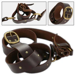 Knights Templar Double Belt Sword Frog Medium -Knife & Sword IN6402M 80546.1564501285