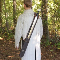 Cheshire Knights Authentic Leather Baldric -Knife & Sword IN6419BR 19194.1564503178