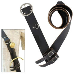 Ready For War Leather Sword Belt -Knife & Sword IN6431BK 24196.1564503398