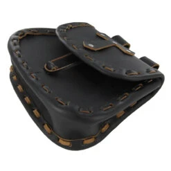 Medieval Paladin Cross Black Leather Pouch 7 Medieval Paladin Cross Black Leather Pouch -Knife & Sword IN6711BK 88395.1564501560