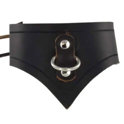 Genuine Infinity Leather Slave Collar -Knife & Sword IN6809BK 51673.1564503520