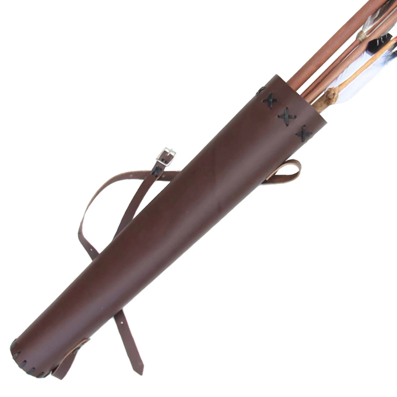 Hart Of Ten Medieval Leather Hunting Quiver 2 Hart Of Ten Medieval Leather Hunting Quiver - Image 2