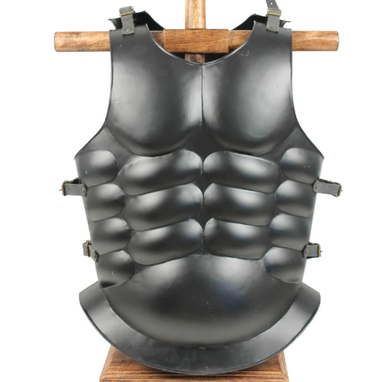 Medieval Muscle Body Armor Cuirass Flat Black 1 Medieval Muscle Body Armor Cuirass Flat Black