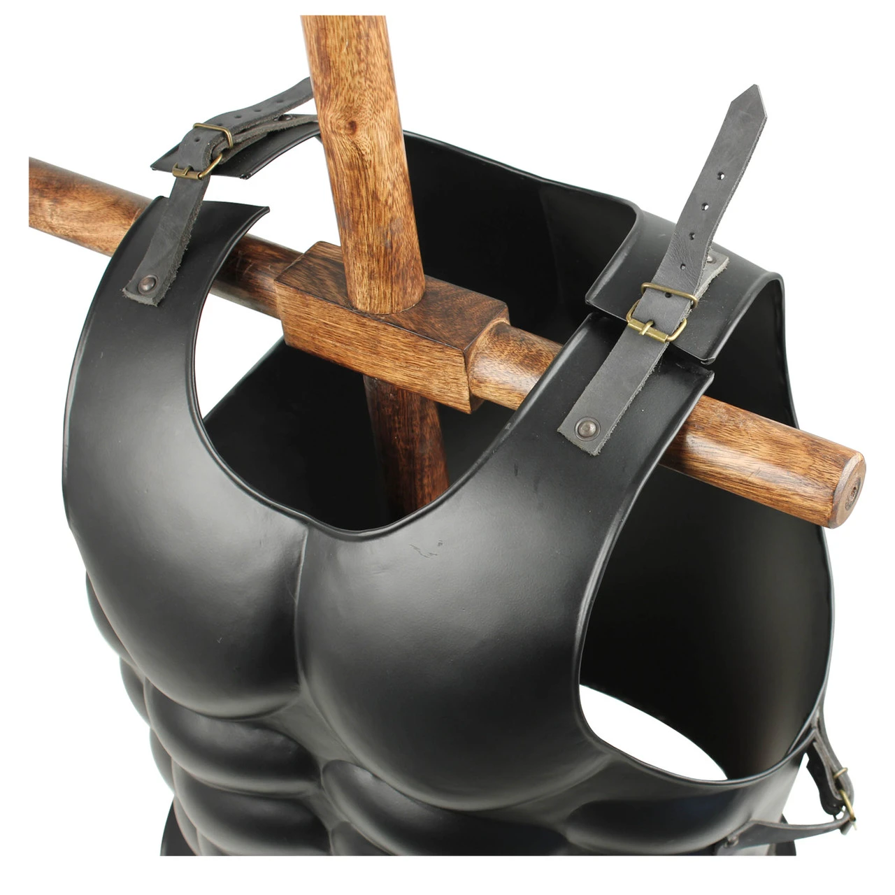 Medieval Muscle Body Armor Cuirass Flat Black 3 Medieval Muscle Body Armor Cuirass Flat Black - Image 3