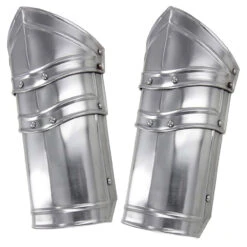 Battle Ready Armor Vambraces 18G Steel Pair -Knife & Sword IN9304 01473.1564501314