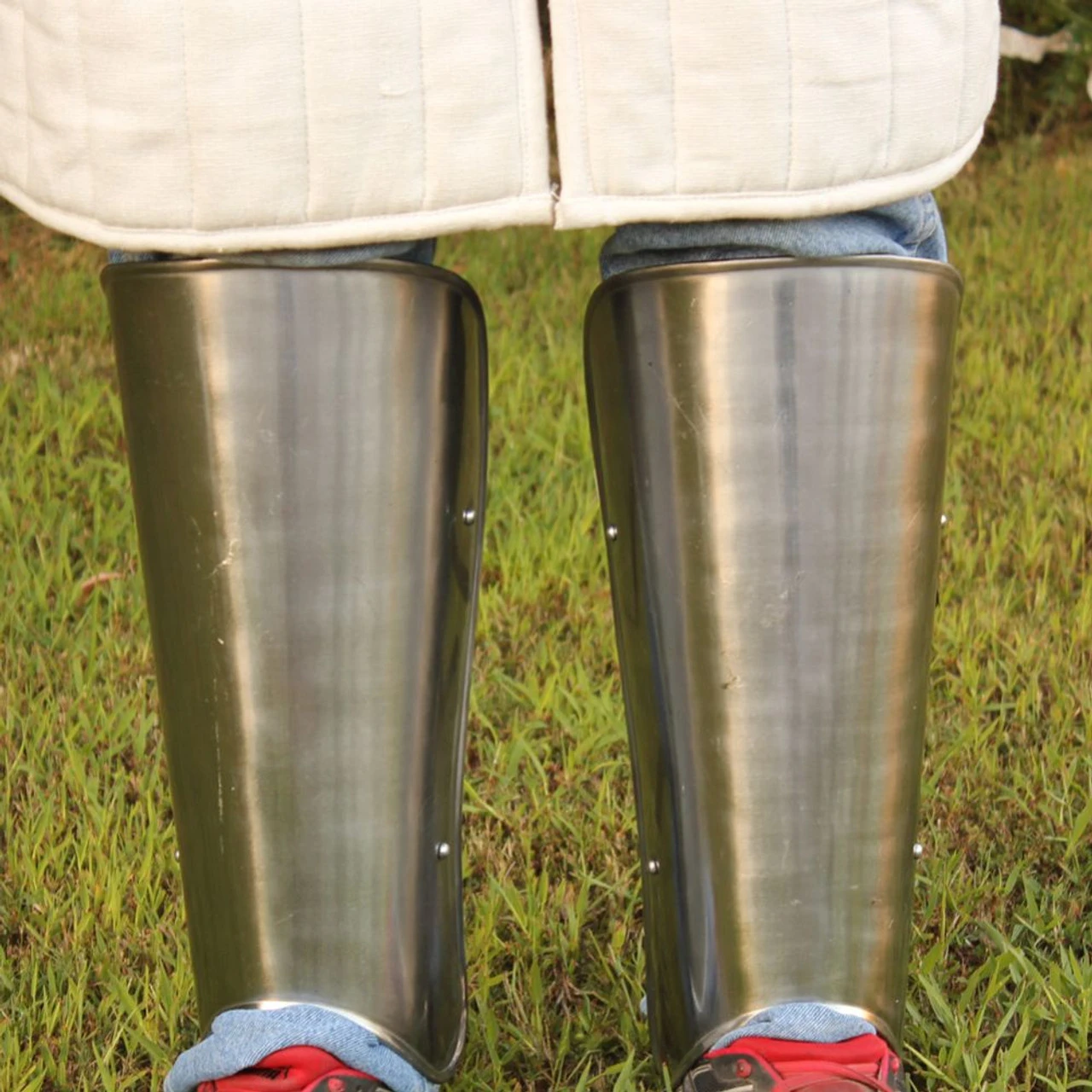 Renaissance Austere Melee Demi-Greaves 1 Renaissance Austere Melee Demi-Greaves