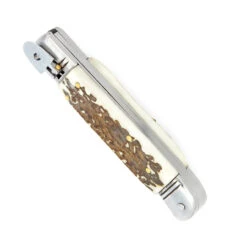 Automatic Focus On Realism Lever Lock Faux Staghorn Handle Knife -Knife & Sword LV2455 72871.1661802105