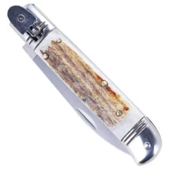 Ringing Forest Lever Lock Automatic Switchblade Knife With Real Stag Antler Handle 6 Ringing Forest Lever Lock Automatic Switchblade Knife With Real Stag Antler Handle -Knife & Sword LV2457 18802.1650395861