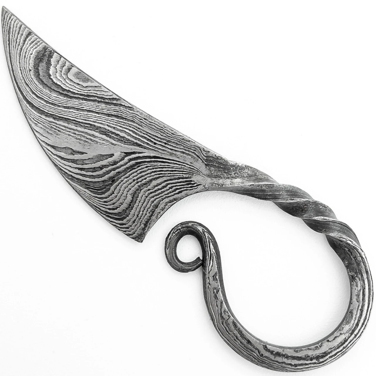 Obscure Antiquity Damascus Twisted Neck Knife Necklace 2 Obscure Antiquity Damascus Twisted Neck Knife Necklace - Image 2