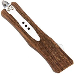 Gleaming Woodland Damascus Tanto Automatic OTF Knife W/ Wood Design Handle -Knife & Sword PAMD2750SL 04 42357.1689953083