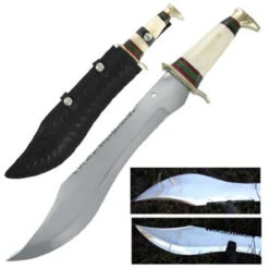 Crocodile Hunter Stag Horn Big Bowie Knife 14 Crocodile Hunter Stag Horn Big Bowie Knife -Knife & Sword PK1010B 2T 52776.1602097874