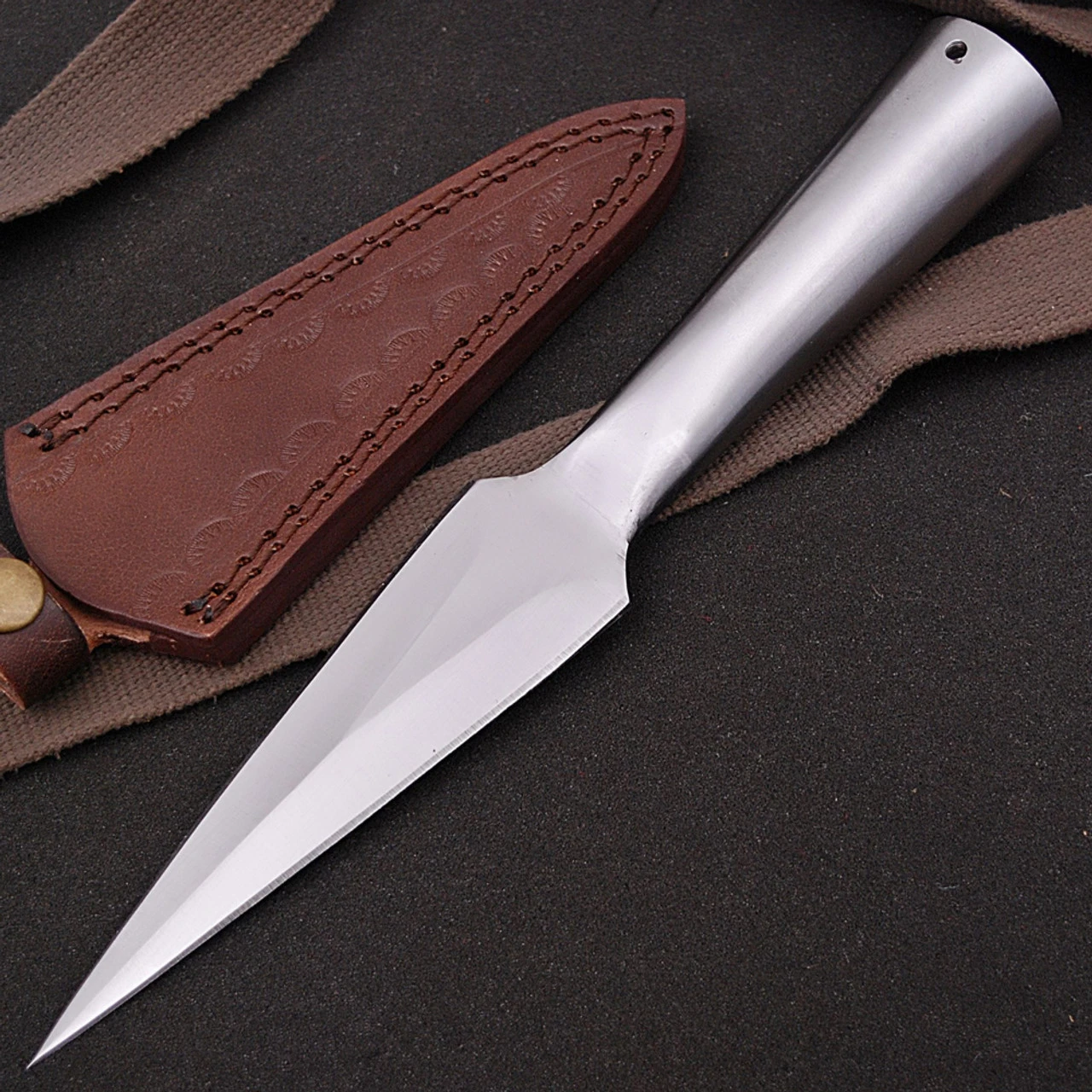 High Carbon Steel Sharpened Throwing Spear Head 5 High Carbon Steel Sharpened Throwing Spear Head - Image 5