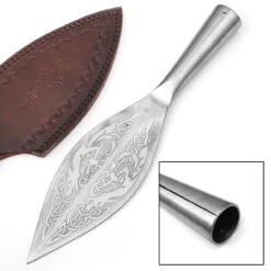 Norse Viking Leaf Long Spear Head High Carbon Steel -Knife & Sword PKS2287 34032.1596817005