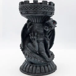 Guarded Flame Tea Candle Holder Dragon Candlestick -Knife & Sword PL457 06480.1656699680