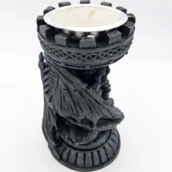 Guarded Flame Tea Candle Holder Dragon Candlestick -Knife & Sword PL457 53122.1656699682