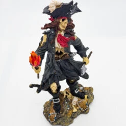 Isla De Muerta Skeleon Pirate Captain Figure Statue 7 Isla De Muerta Skeleon Pirate Captain Figure Statue -Knife & Sword PL511 75826.1657130179
