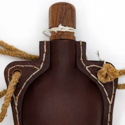 Hand Crafted Costrel Leather Canteen Bottle -Knife & Sword SAMP148 09823.1680273830