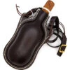 Hand Crafted Genuine Bovine Leather Costrel Wineskin Flask