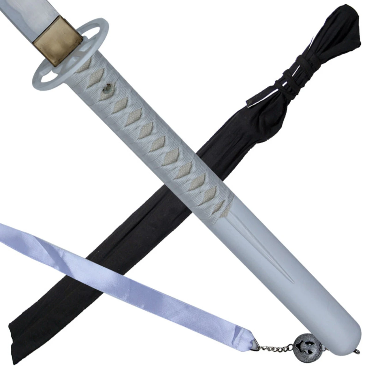 White Snow 1065 High Carbon Steel Full Tang Handmade Anime Replica Katana Sword 3 White Snow 1065 High Carbon Steel Full Tang Handmade Anime Replica Katana Sword - Image 3