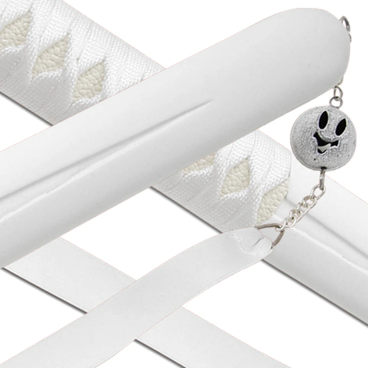 White Snow Anime Replica Carbon Steel Decorative Katana Sword 3 White Snow Anime Replica Carbon Steel Decorative Katana Sword - Image 3