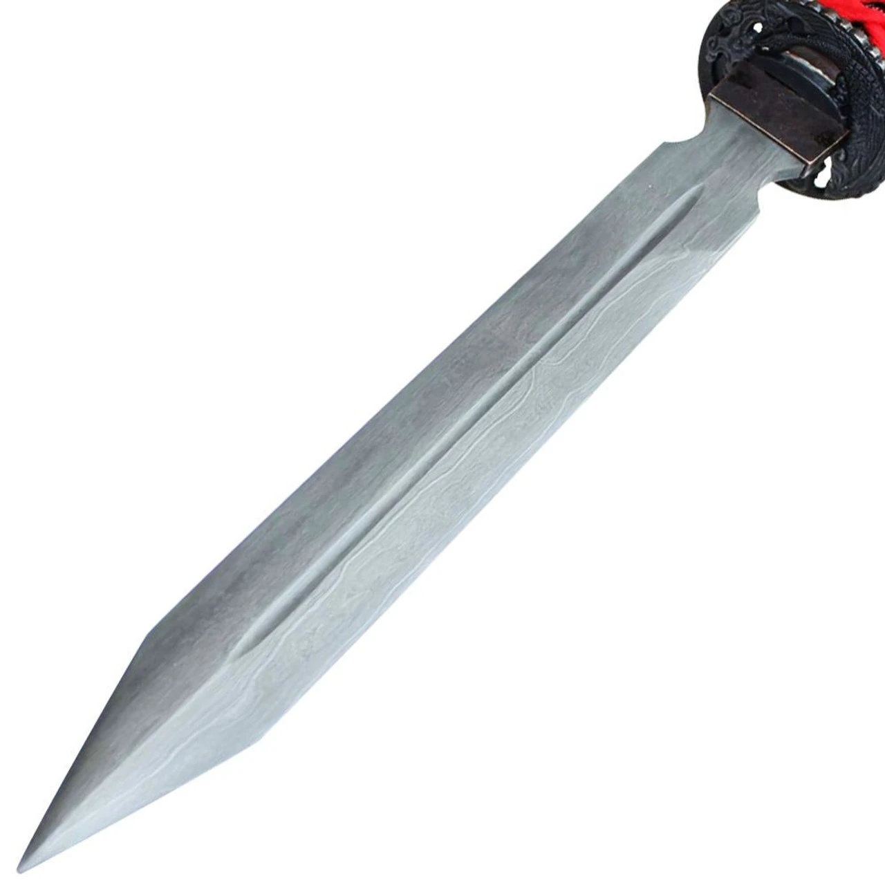 Damascus Steel Japanese Yari 1 Damascus Steel Japanese Yari