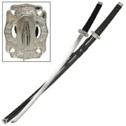 Japanese Katana Samurai Sword Black And Silver -Knife & Sword SS1187 30531.1564502191