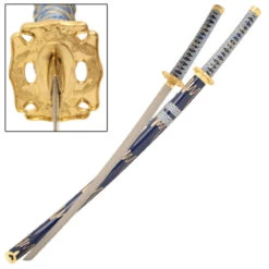 Golden Dragon Japanese Katana Samurai Sword 5 Golden Dragon Japanese Katana Samurai Sword -Knife & Sword SS1191 55627.1564502196