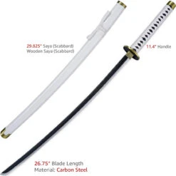 Zoro’s Wado Ichimonji Katana Replica Sword Carbon Steel -Knife & Sword SS2431 70602.1645642682