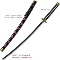 Zoro's Shusui Replica Sword | Darkened Steel Edge Katana 6 Zoro's Shusui Replica Sword | Darkened Steel Edge Katana -Knife & Sword SS2435 12172.1645644896