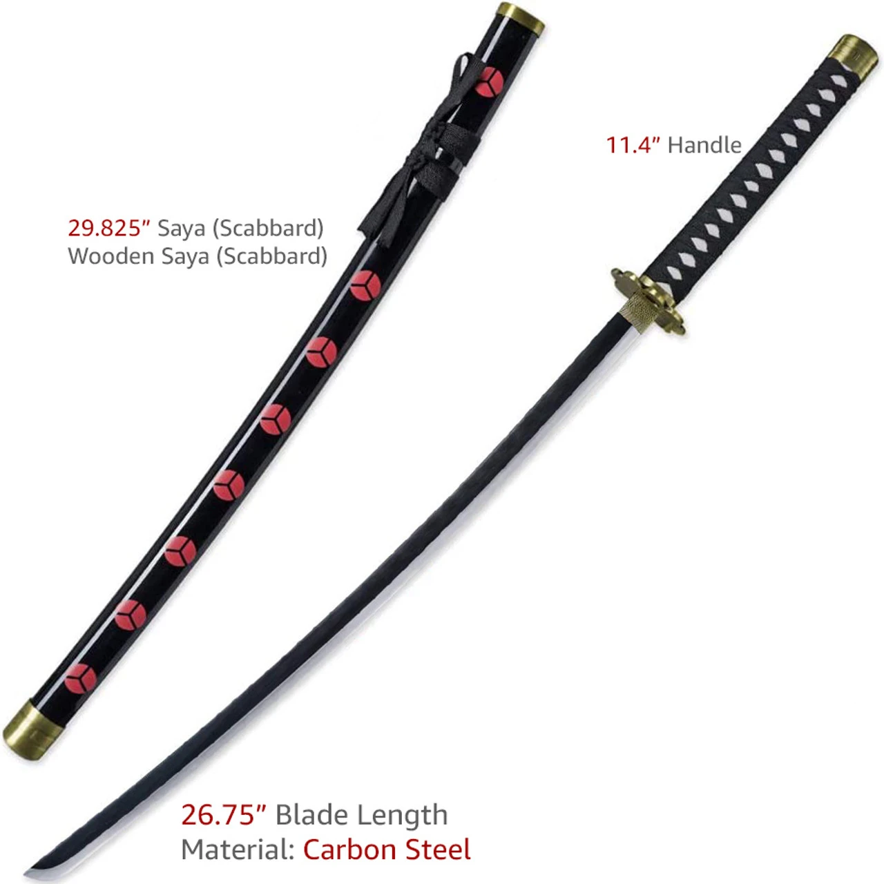 Zoro's Shusui Replica Sword | Darkened Steel Edge Katana 3 Zoro's Shusui Replica Sword | Darkened Steel Edge Katana - Image 3
