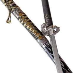 Frenzied Carnage Dragon Serpent Samurai Sword | Ouroboros Akuma Demon Jörmungandr Akaviri Kogai Katana Set -Knife & Sword SS2707 70325.1674053404