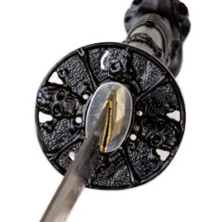 Pits Of Hell Skeleton Skull Samurai Katana | Japanese Shogunate Tokugawa Family Kamon Crest Bushido Historical Replica Sword -Knife & Sword SS2708 37068.1674058399