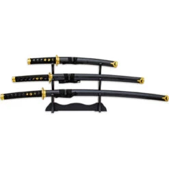 Decorated Dragon Historical Replicas | Japanese Short Sword Tachi Wakizashi Aikuchi Tantō Katana Set Of 3 Swords W/ Stand -Knife & Sword SS2733 39240.1673986098