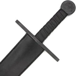Antihero Historical Replicas Dark Functional Medieval Sparring Sword W/ Sheath -Knife & Sword SS3051BK 80610.1692815902