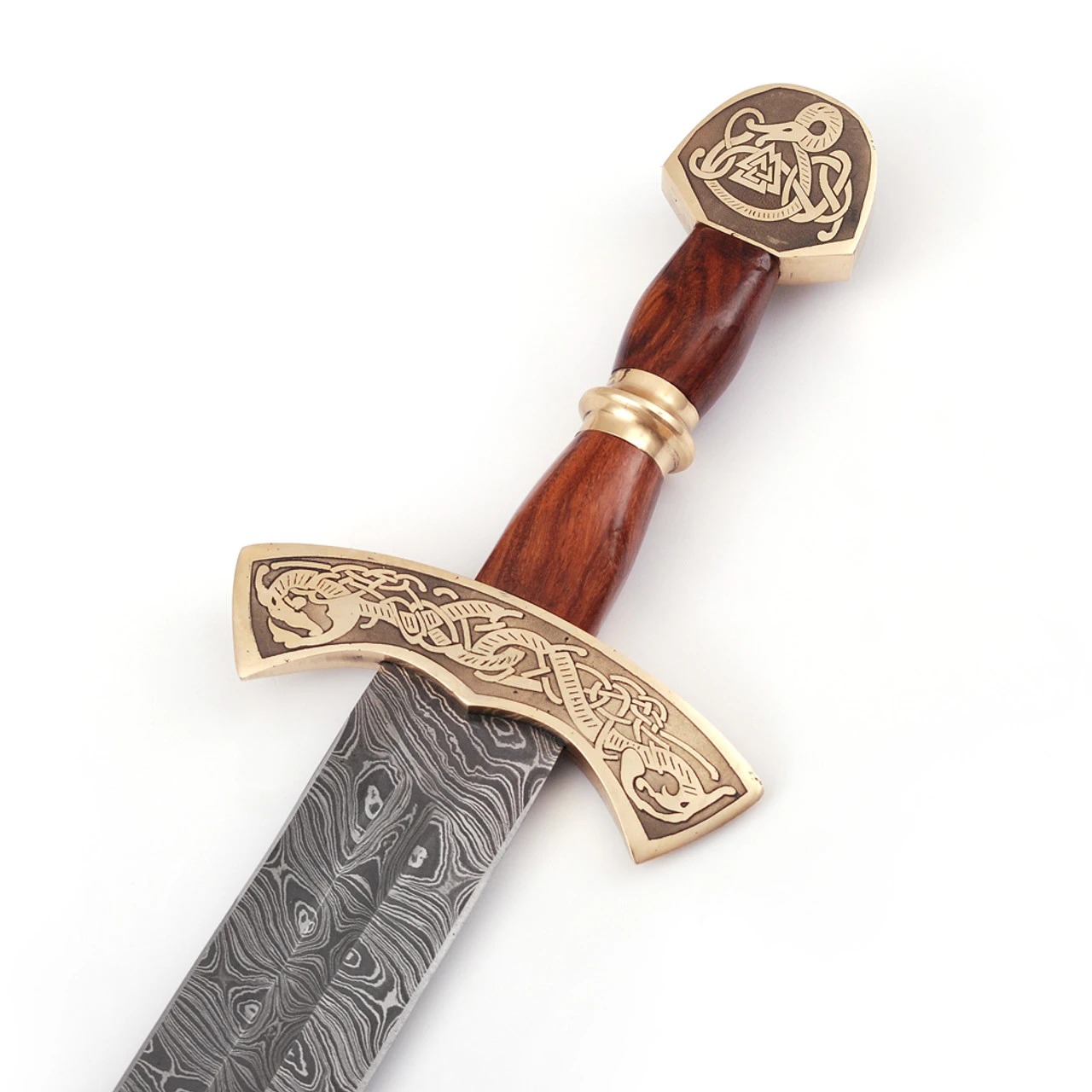 Warriors Call Damascus Steel Carolingian Viking Sword 3 Warriors Call Damascus Steel Carolingian Viking Sword - Image 3