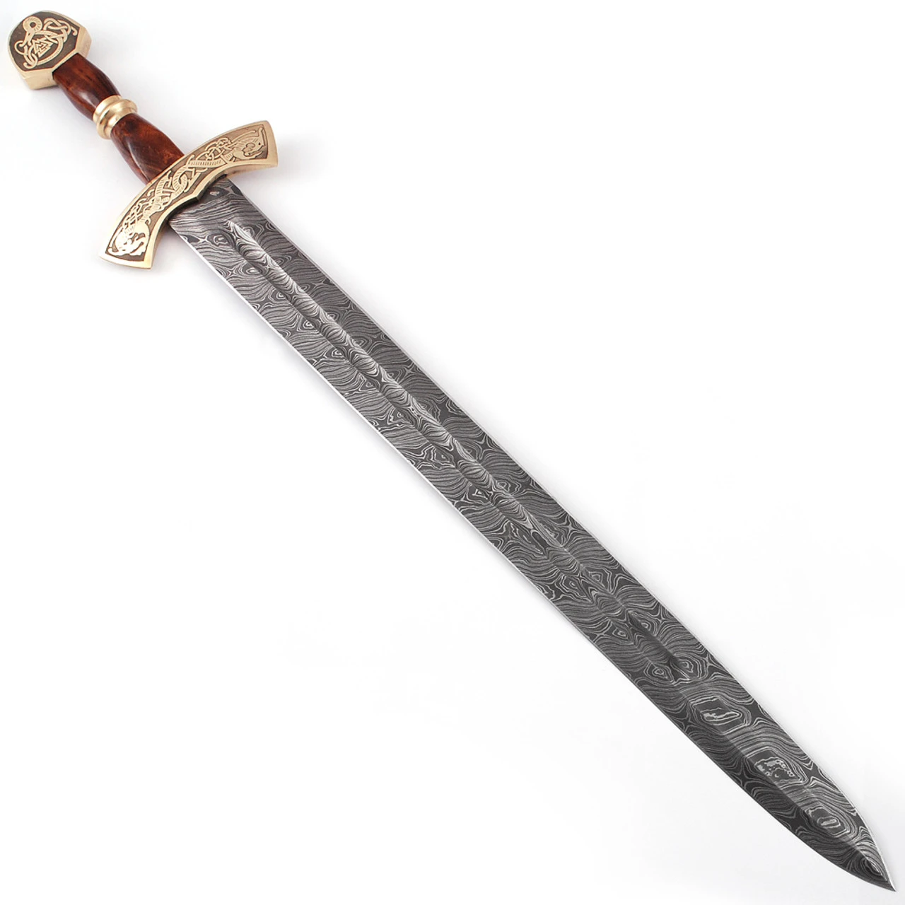 Warriors Call Damascus Steel Carolingian Viking Sword 2 Warriors Call Damascus Steel Carolingian Viking Sword - Image 2