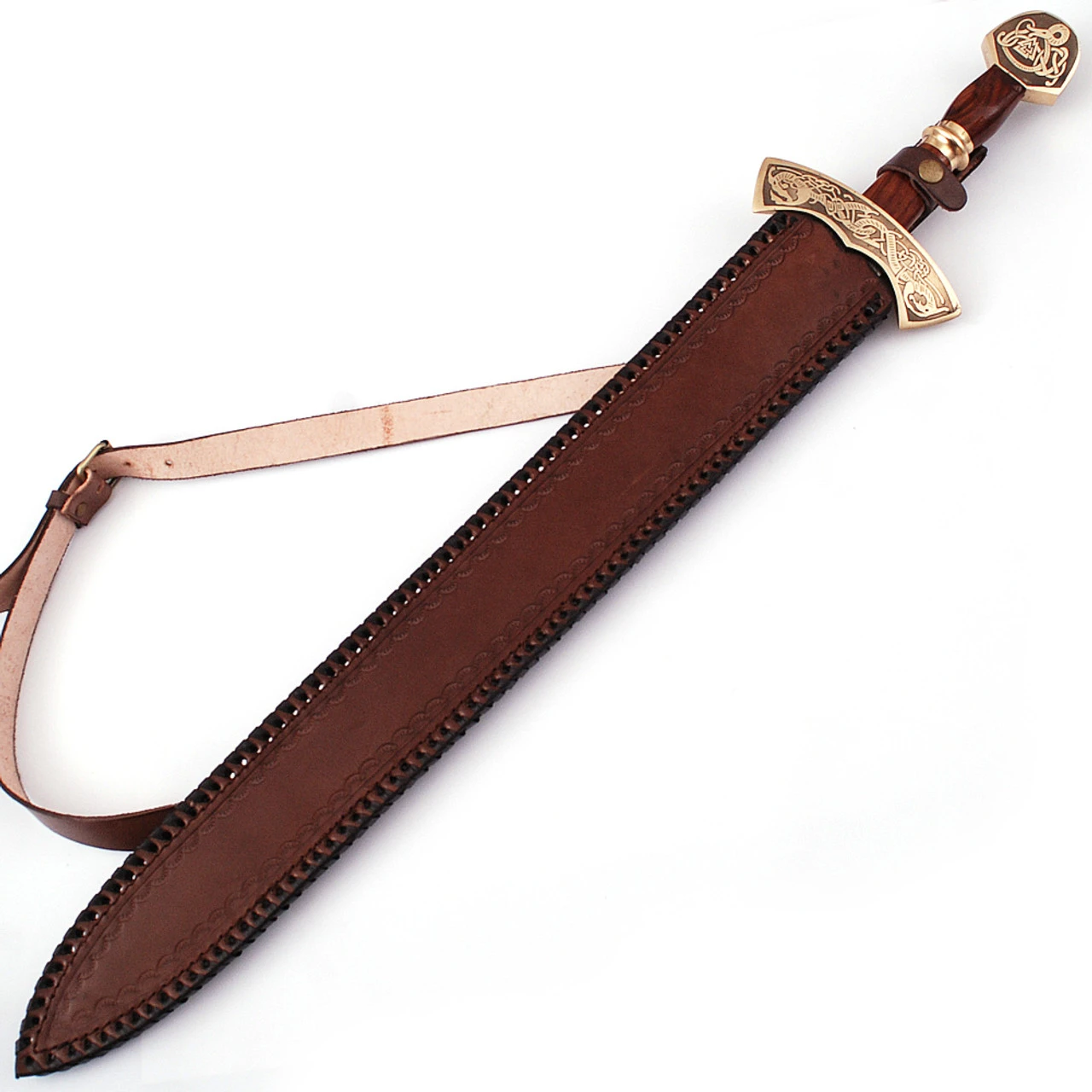 Warriors Call Damascus Steel Carolingian Viking Sword 5 Warriors Call Damascus Steel Carolingian Viking Sword - Image 5