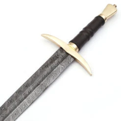 Language Of Battle Damascus Steel Viking Sword Back Sheath Included -Knife & Sword SSD2286 45601.1595355625