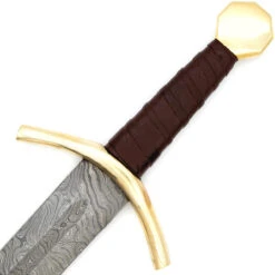 Kingslayer Damascus Steel Full Tang Medieval Arming Style Sword -Knife & Sword SSD3050 11139.1672423386