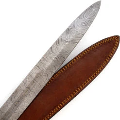 Kingslayer Damascus Steel Full Tang Medieval Arming Style Sword -Knife & Sword SSD3050 07633.1672423386