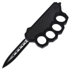Carbon Shadow Automatic Dual Action OTF Knuckle Trench Style Knife -Knife & Sword T2314 80008.1607016861