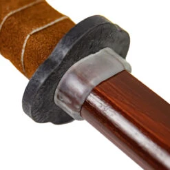 Playful Sparring Training Practice Full Tang Sheesham Wood Bokken Functional Wooden Sword Katana W/ Brown Genuine Leather Handle -Knife & Sword W3023BR 03 76270.1694783562