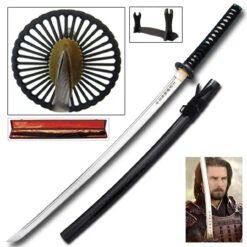 Last Samurai Musashi Hand Horned Katana With Free Gift Box -Knife & Sword WG587BK 97719.1564501132