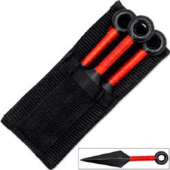 Set Of 3 Mini Anime Themed Metal Throwing Kunai Knives -Knife & Sword WG8012RD 68558.1680710666
