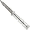 Unchained Balisong Butterfly Knife | Damascus Steel Blade | Drop Point