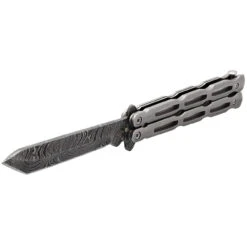 Unchained Balisong Butterfly Knife | Damascus Steel Blade | Tanto Point -Knife & Sword WG859 D2 04 16000.1691434984