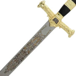 King Solomon Medieval Crusader Replica Longsword - Black